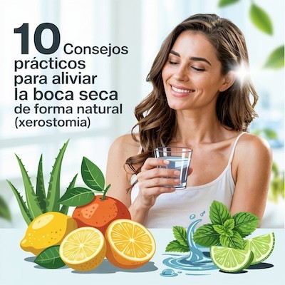 Xerostomía - 10 Consejos prácticos para aliviar la boca seca de forma natural
